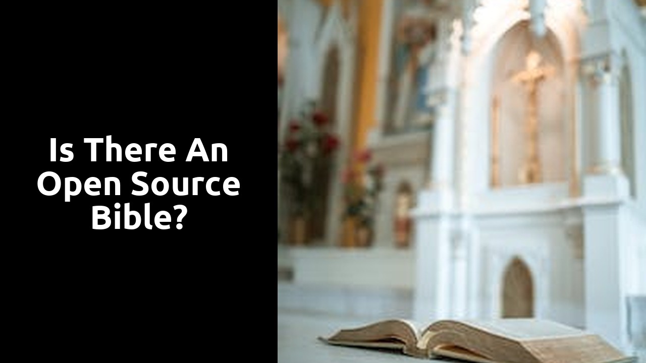 Is there an open source Bible?