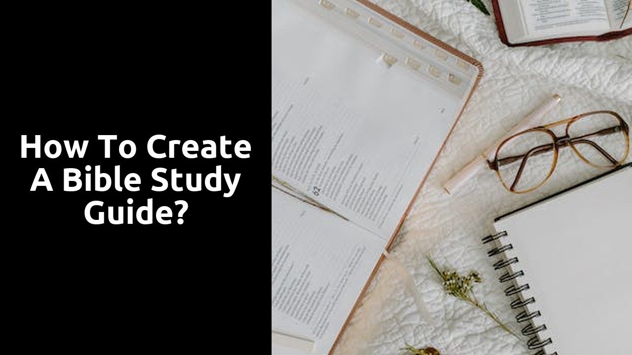 How to create a Bible study guide?